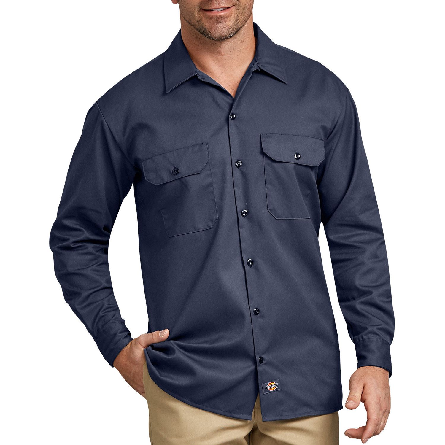 Big ☀ Tall Dickies Button-Down Work Shirt